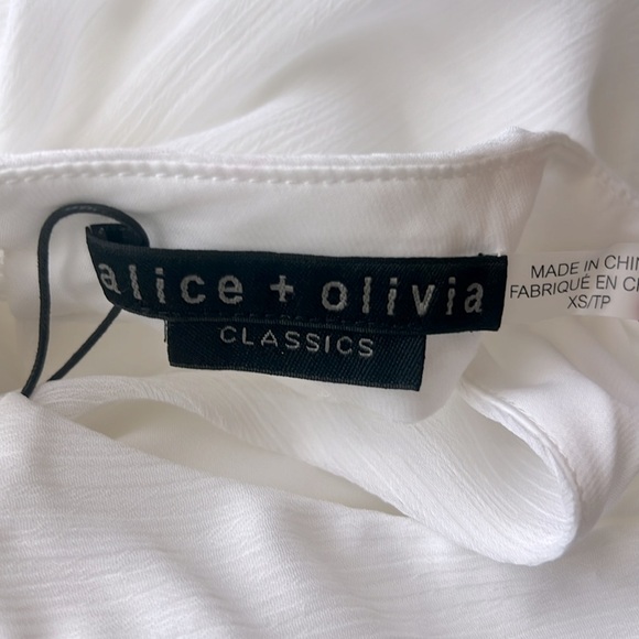 Alice + Olivia Maris Gathered Halter Top Sz XS - Picture 16 of 16